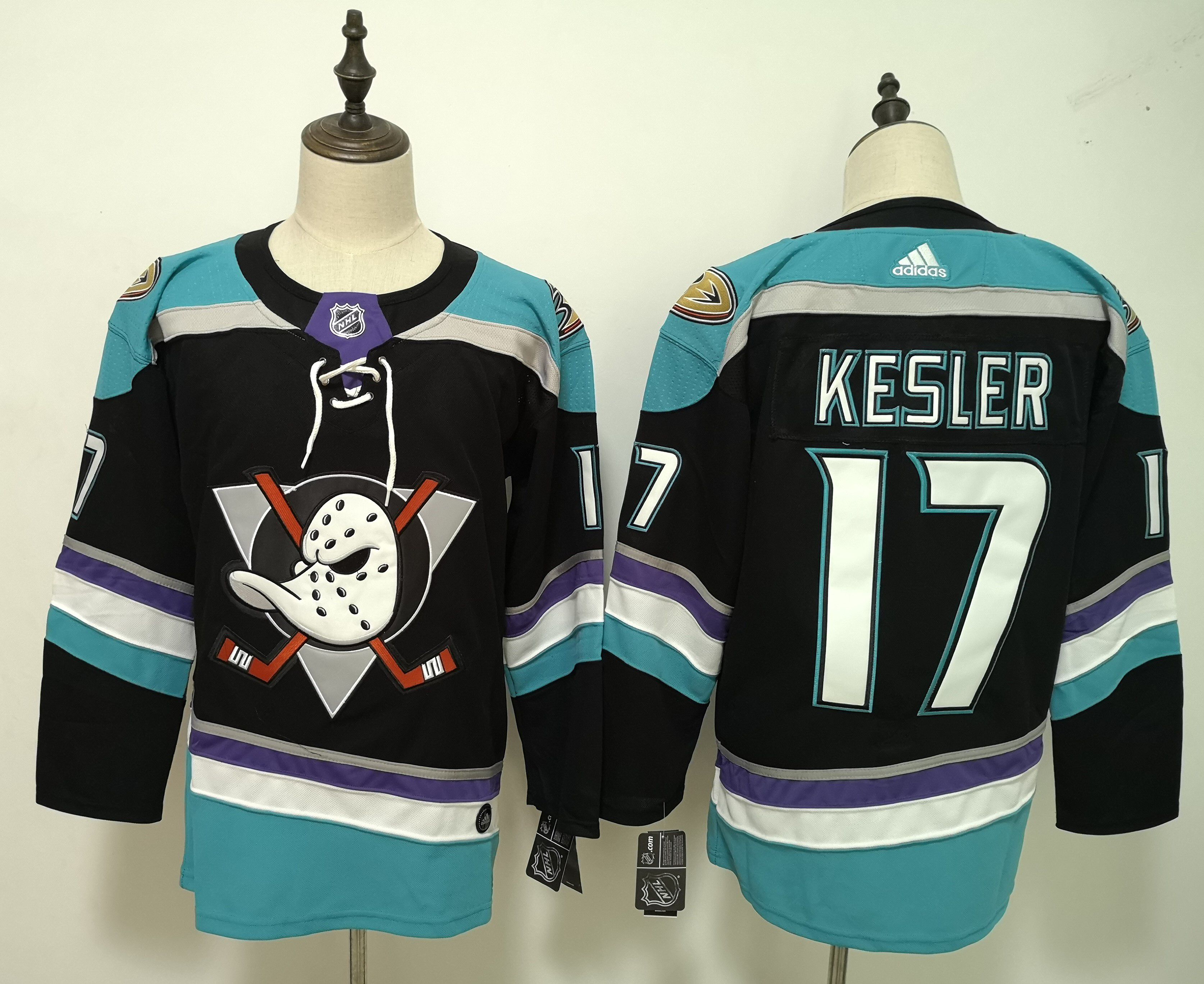 Men Anaheim Ducks 17 Kesler Blue Hockey Stitched Adidas NHL Jerseys